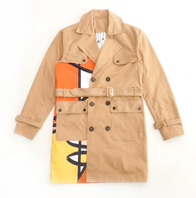 F1310 Frost Weatherproof Trench Coat - Khaki Casual Women's Japanese 