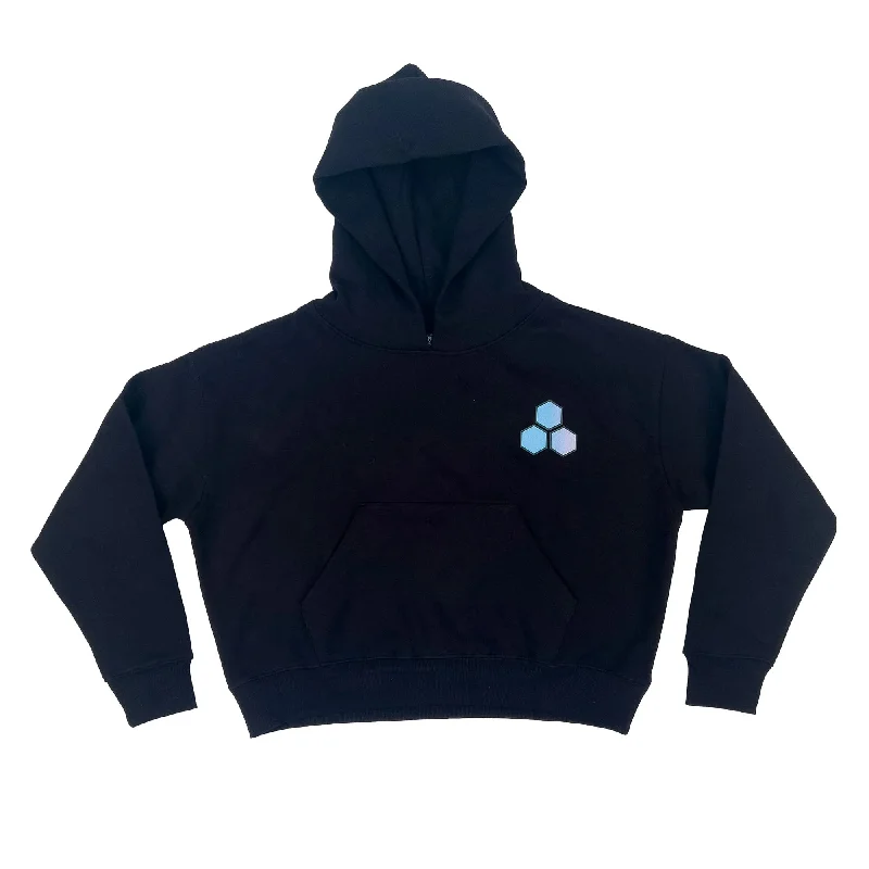 Channel Islands Fade Flag Women's Hoodie - Black Modern Women's Tech