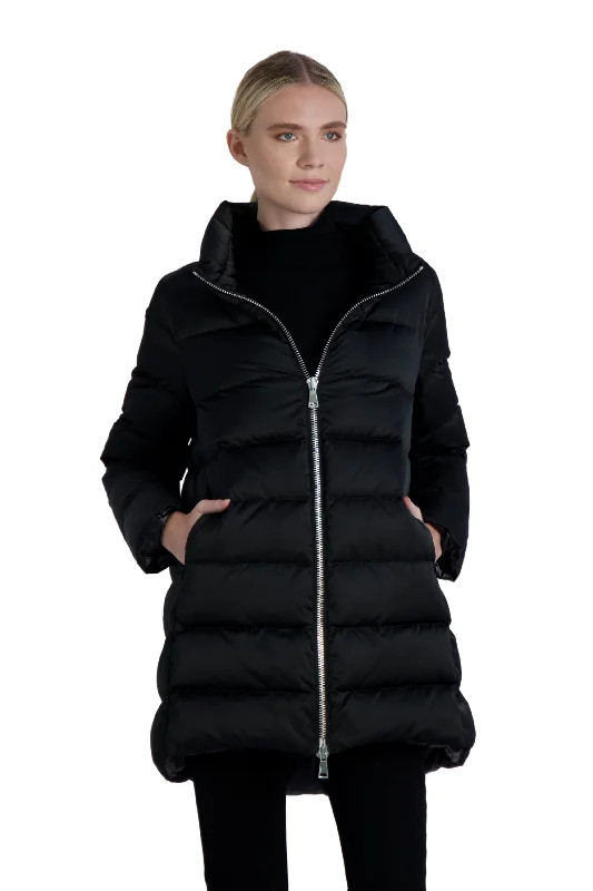 The Dorchester Down Coat with Chunky Zipper Sporty Women's Athleisure 