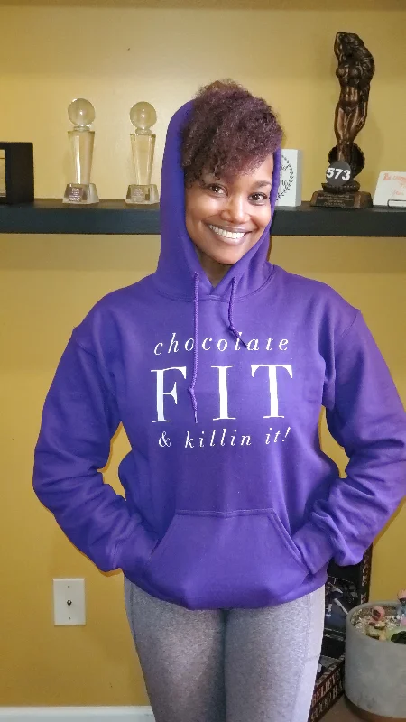 Chocolate Fit & Killin It Bright Colors Hoodie Bohemian Women's Free