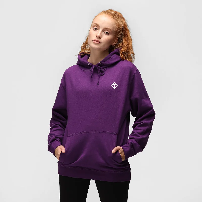Purple Diamond Hoodie Practical Women's Quick - dry