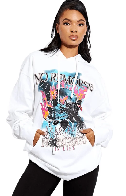 Lissa No Remorse Graphic Print Hoodie for women Youthful Women's Anime - inspired
