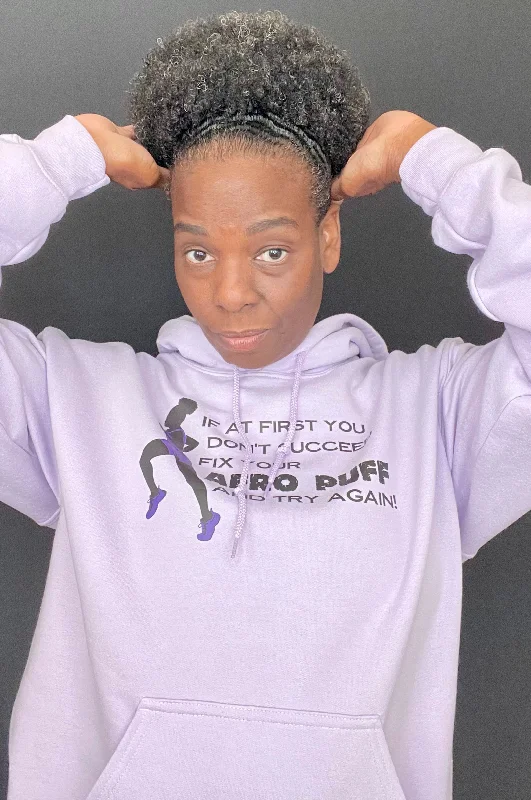 Afro Puff Hoodie Trendy Women's Oversized