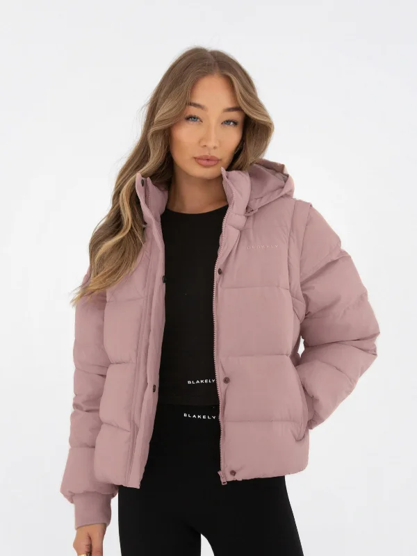 Multiway Puffer Coat 2 - Pink Sophisticated Women's 