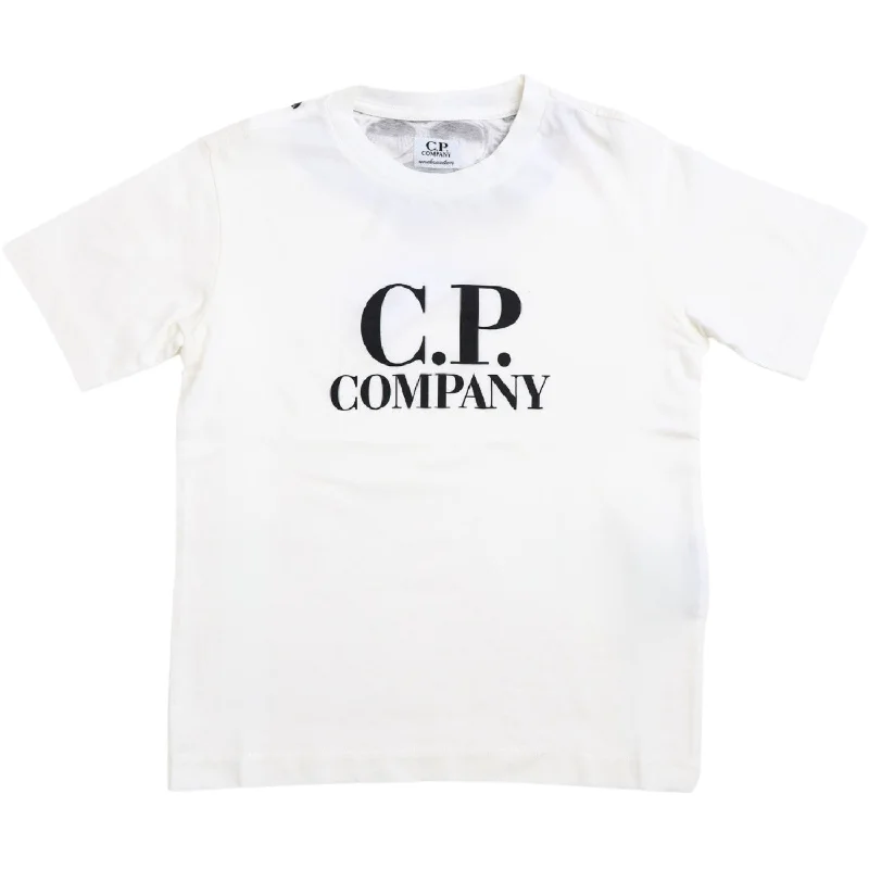 C.P. Company Gauze White T-Shirt Sharp Women's Italian