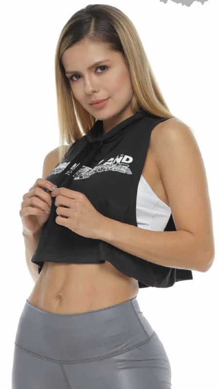 BJX Crop Hoodie Ref. 1303 Cool Women's Distressed