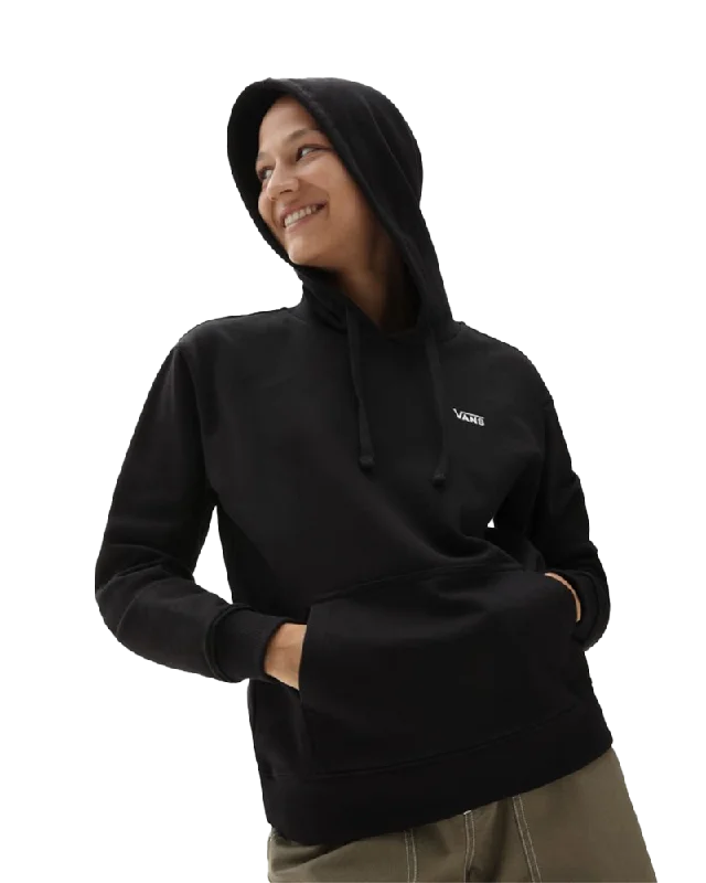 Flying V Hoodie in Black Relaxed Women's Beachy