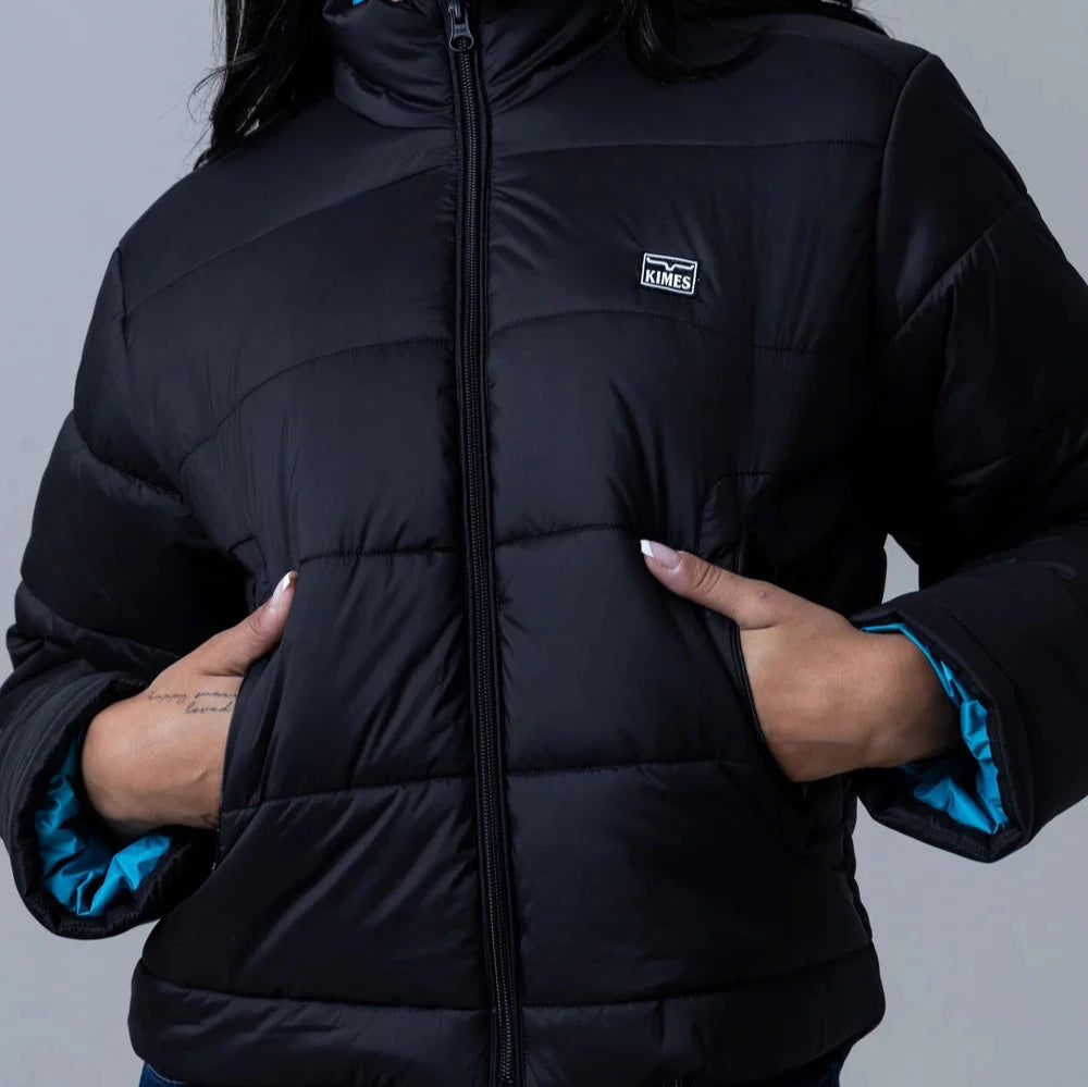 Kimes Ranch Women's Valencia Puffy Jacket in Black Monochromatic All - in - one