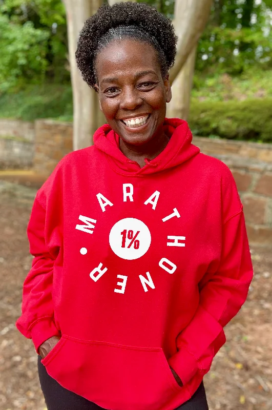 1% Marathoner Bright Colors Hoodie Cozy Women's Sherpa - lined