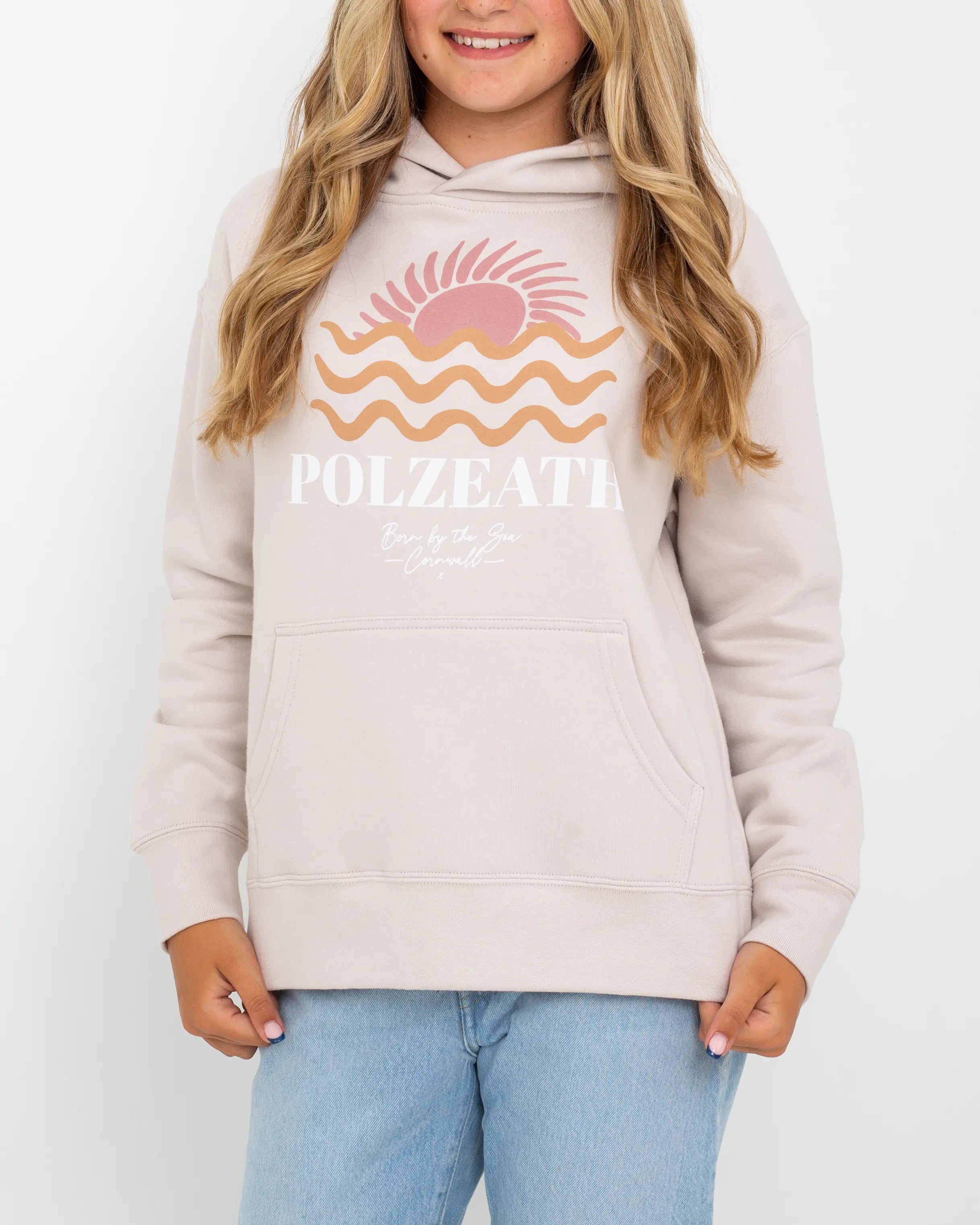 Polzeath Hoodie in Bone Feminine Women's Style 