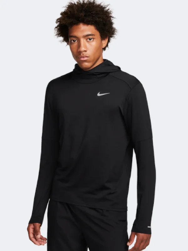 Nike One Dri-Fit Men Running Hoody Black/Silver Practical Women's Multi - 