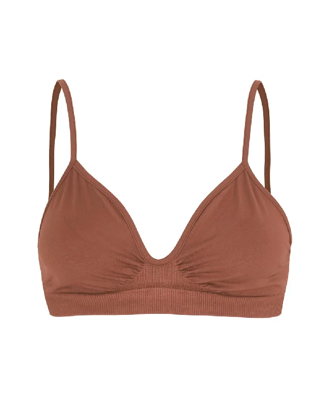 LIBERATED Bikini Bra Top | Rusty Pink Feminine Women's Soft 
