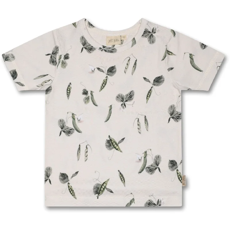 Petit Piao Pea Flower T-Shirt Baggy Sum Printed European