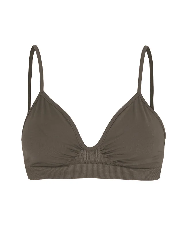 LIBERATED Bra Top | Muddy Grey Sharp Women's Italian