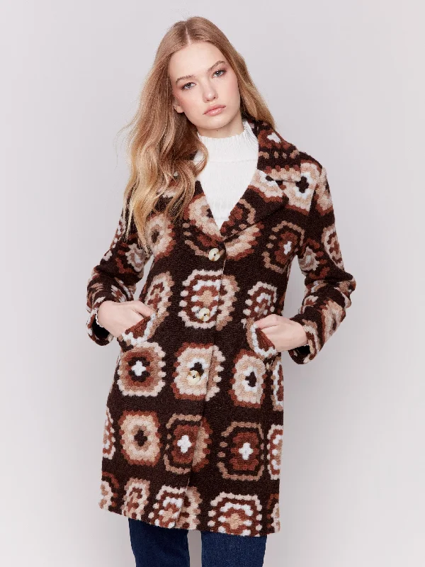 Crochet Coat - Chocolate garde