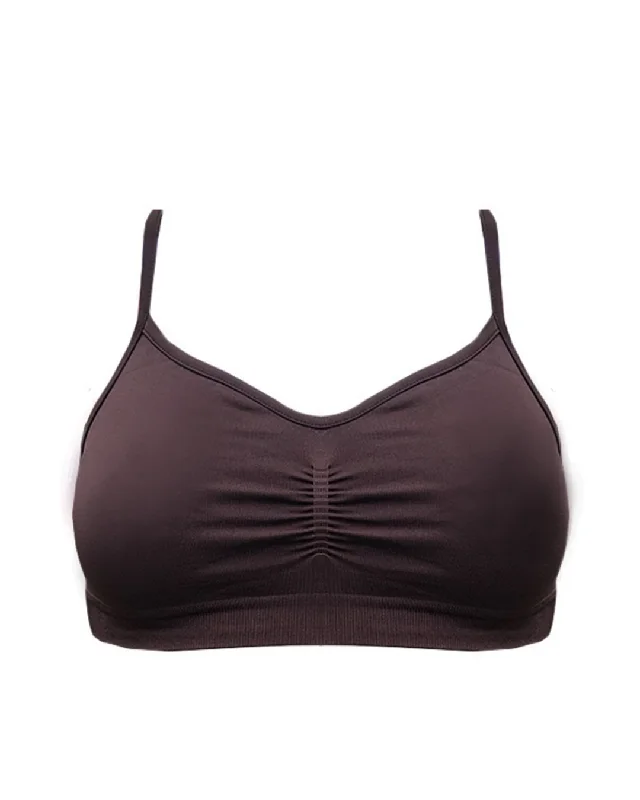 POISE Bra Top | Chocolate Brown Unique Women's Upcycled