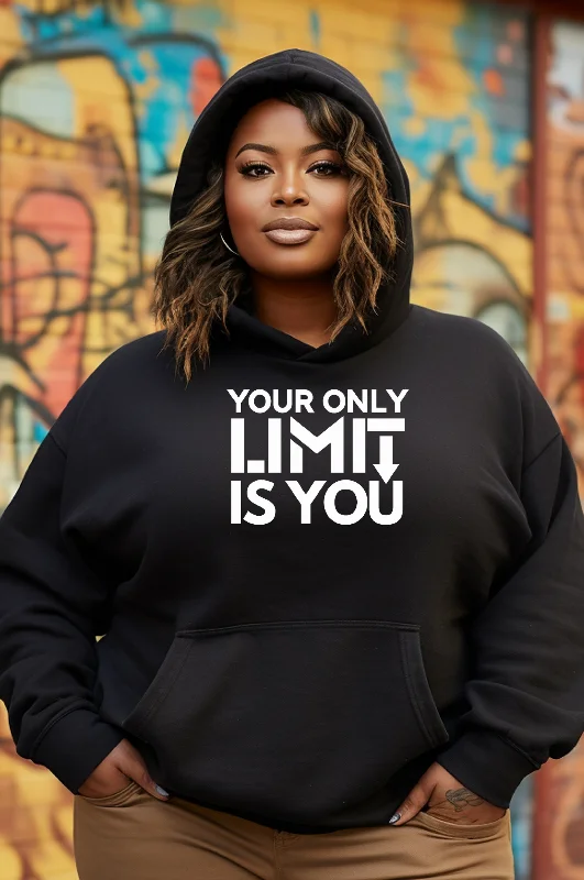 Your Only Limit is You  Bright Colors Hoodie Bold Women's Statement