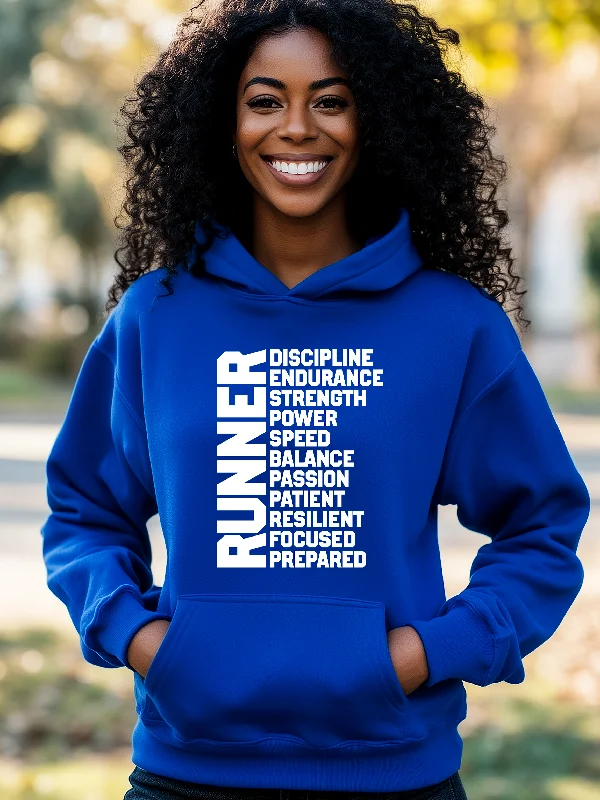 I Am Runner Bright Colors Hoodie Sharp Women's Italian