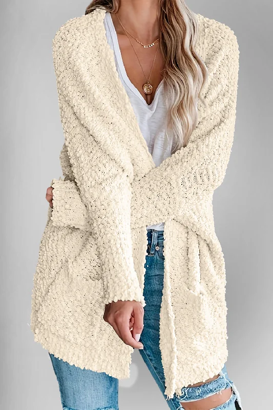 Double Take Pocketed Open Front Long Sleeve Cardigan Athletic Women's High - 