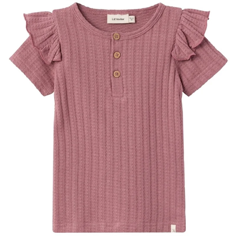 Lil'Atelier Nostalgia Rose Frila Slim T-Shirt Feminine Women's Soft 