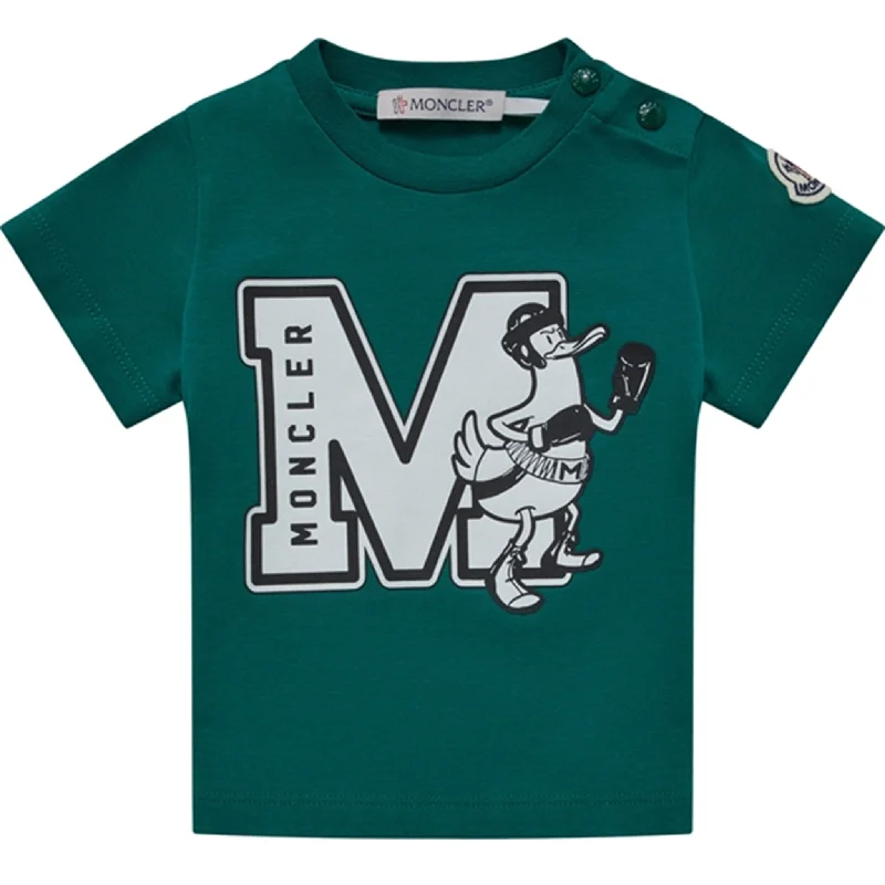 Moncler T-Shirt Green Bohemian Women's Free