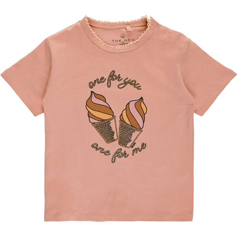 THE NEW Siblings Peach Beige Ginnie T-shirt Feminine Women's Style 