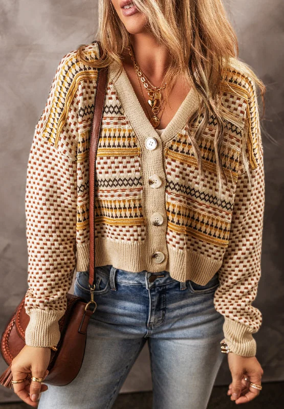 Button Down Long Sleeve Cardigan Trendy Women's 