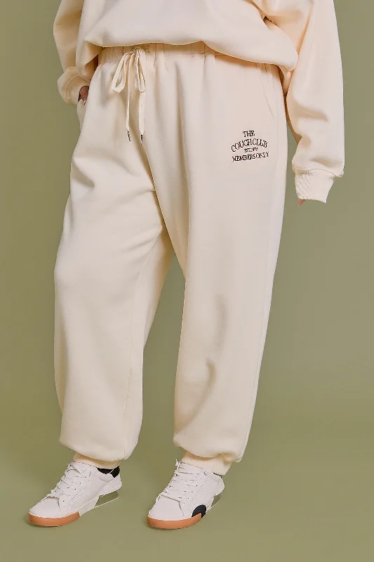 Plus Size "Couch Club" Casual Joggers Sweatpants European