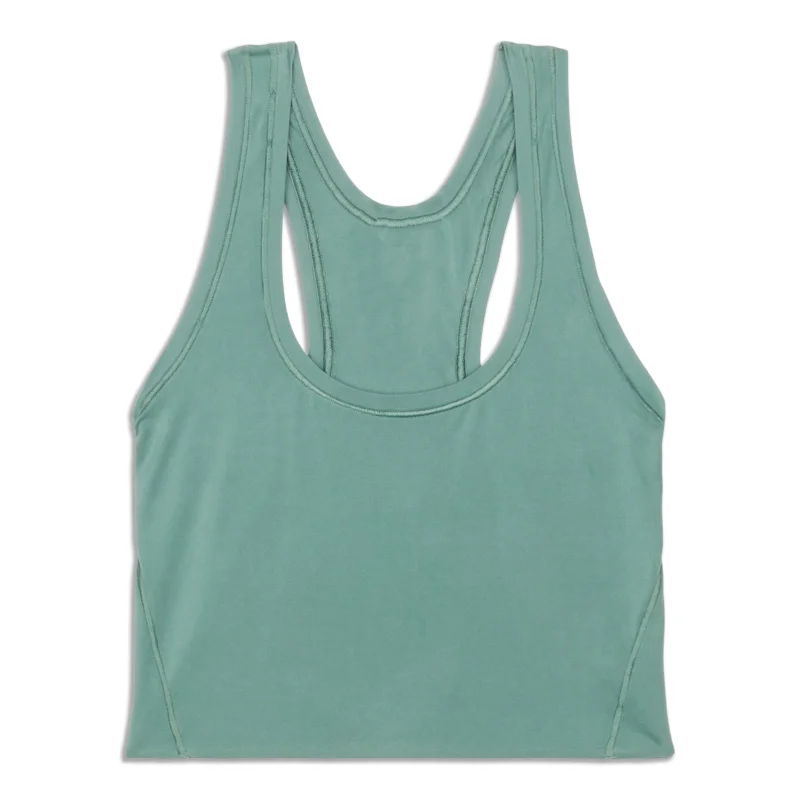 Wundermost Ultra-Soft Scoop-Neck Cropped Tank - Resale Vacation