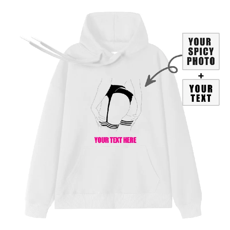 4FunGift® Custom Line Drawing Printing Hoodie Personalized Gift Upload Text Spicy Photos Women 4FunGift® Custom Line Drawing Printing Hoodie Personalized Gift Upload Text Spicy Photos Women
