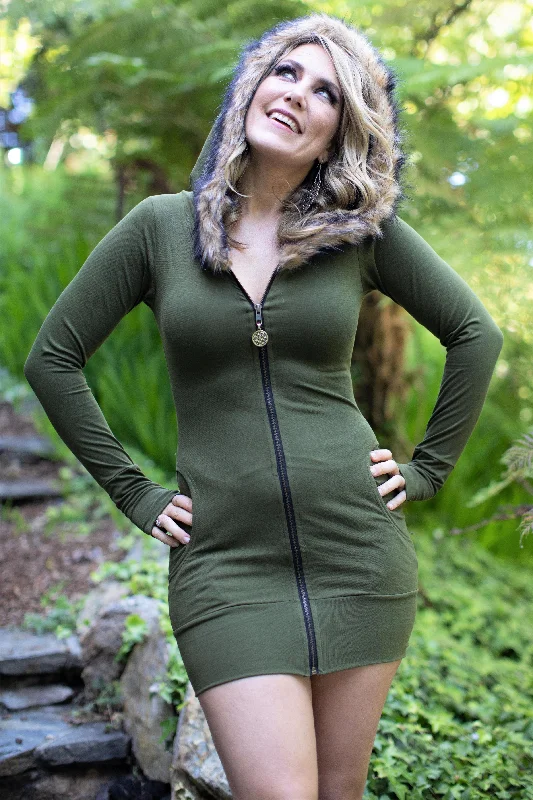 Aiwa Cozy Fur Lined Hoodie Dynamic Women's Moto