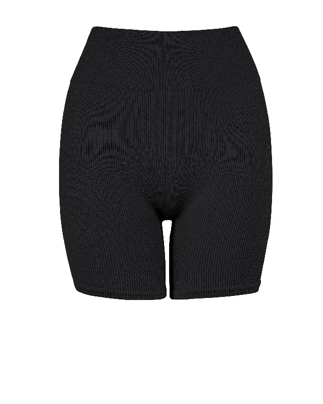 RIBBED COMPOSED Shorts | Black French