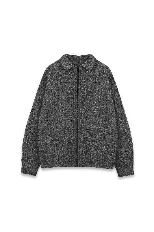 Barn Boxy Zip Knit Jacket French