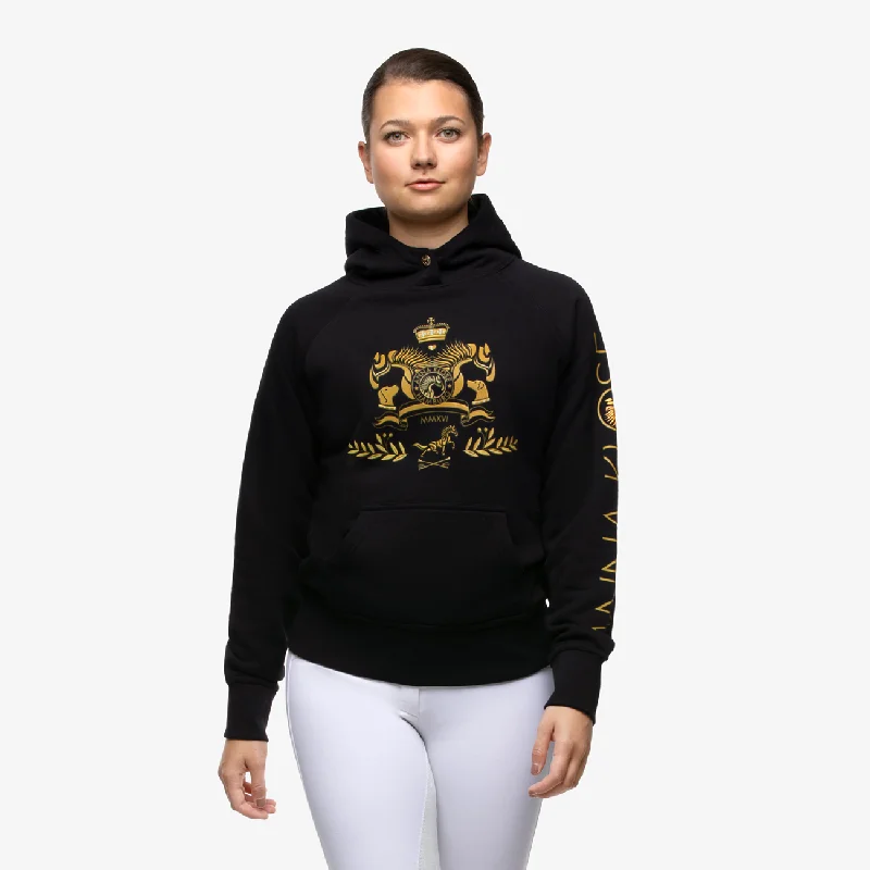 Hampton Classic Hoodie "Midnight Black" Elegant Women's Formal 