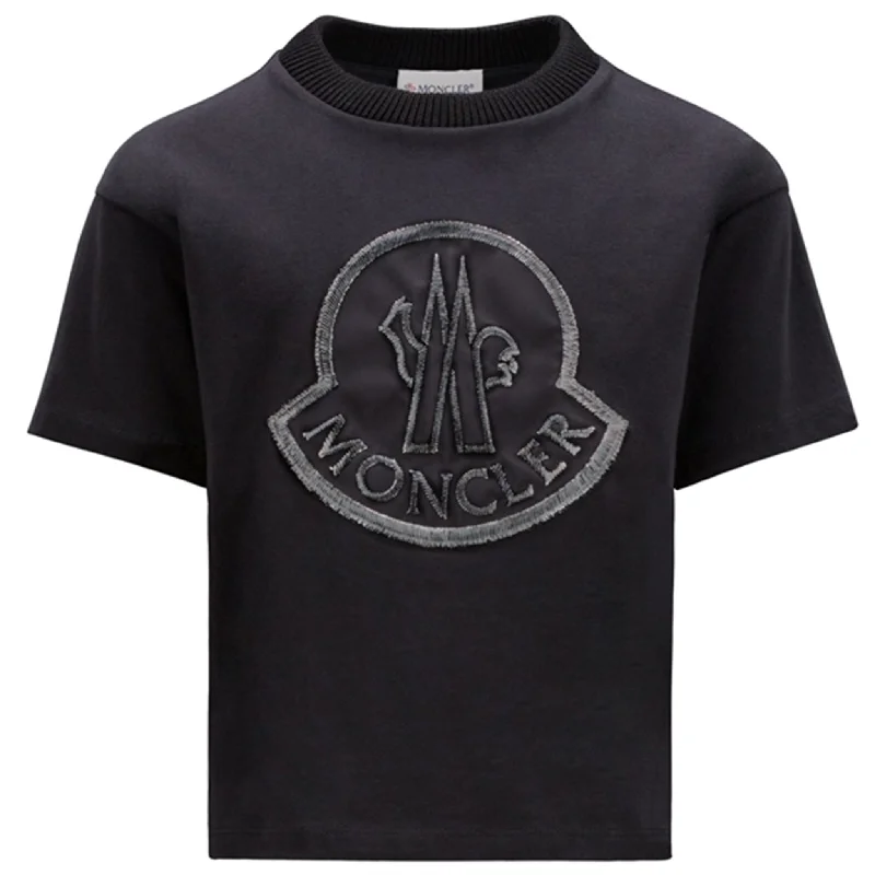 Moncler T-Shirt Black Sophisticated Women's 