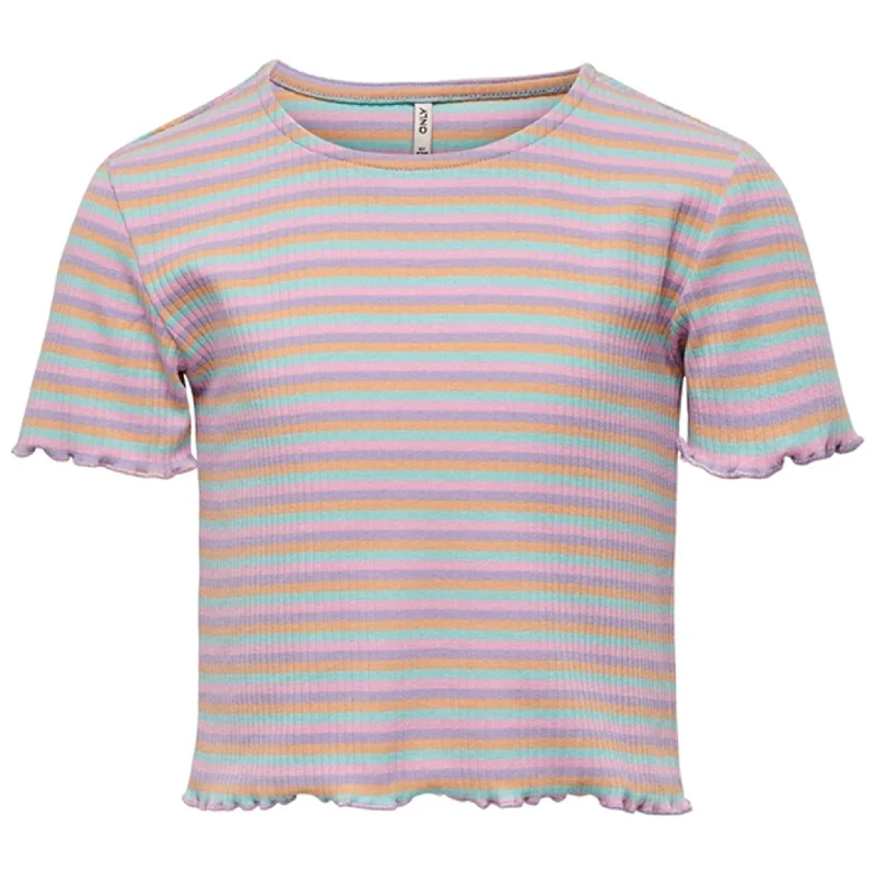 Kids ONLY Purple Rose Amelia Multistripe Top Business
