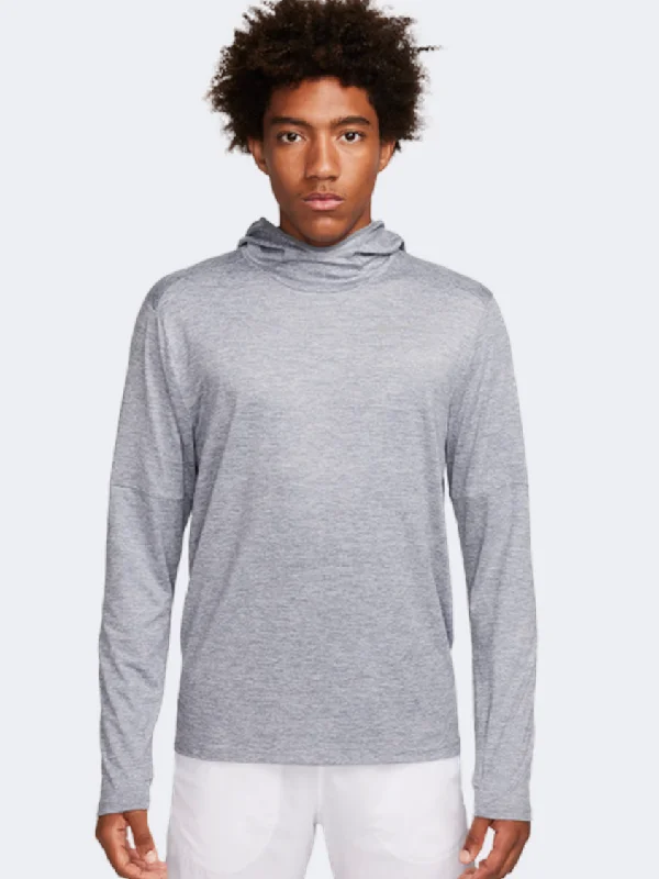 Nike One Dri-Fit Men Running Hoody Grey/Reflective Silver purpose
