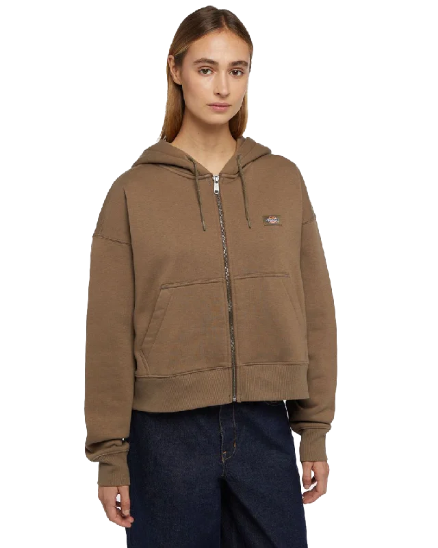 Oakport Zip Hoodie in Mushroom Elegant Women's Formal 