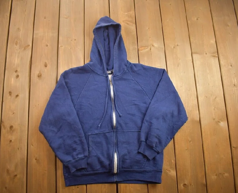 Vintage 1990s Big Yank Blank Zip-Up Hoodie Rugged Women's Outdoor 