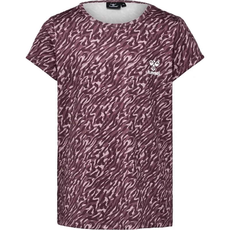 Hummel Rose Brown Nanna T-Shirt Disco