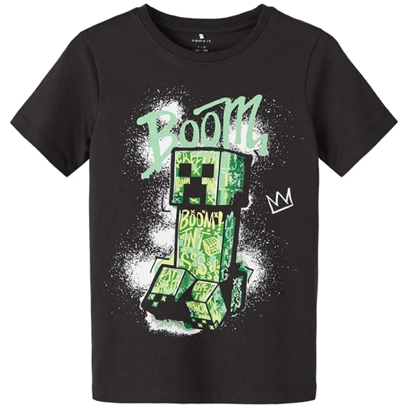 Name it Black Jom Minecraft T-Shirt Noos Trendy Women's 