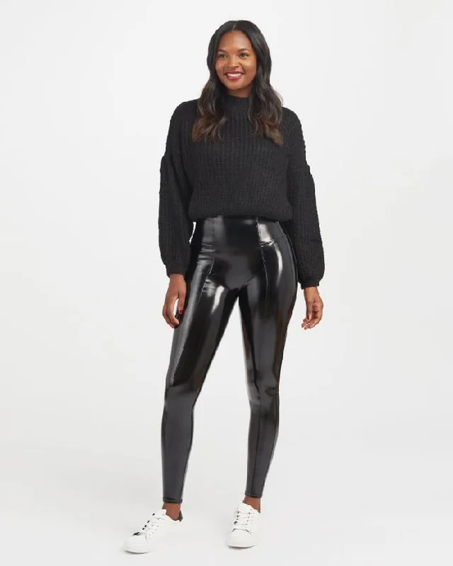 Spanx ‘Faux Patent Leather Legging’ Luxurious Women's High -  end