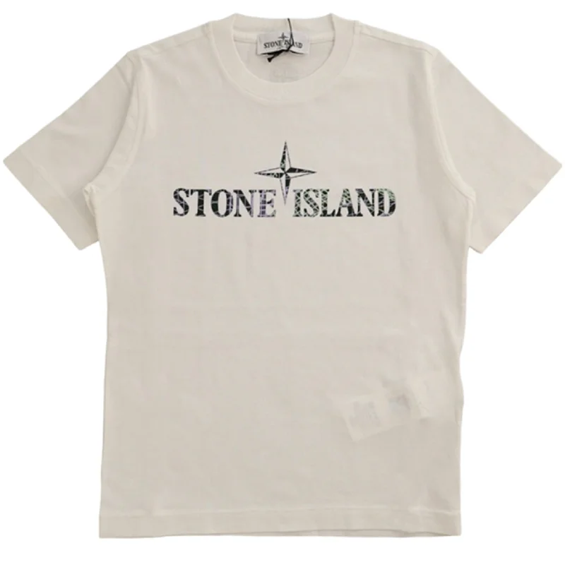 Stone Island Junior T-shirt White Sporty Women's Tennis