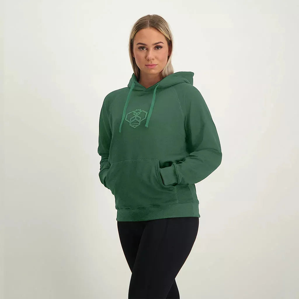Bee Fitted Hoodie - Forest Green Sophisticated Women's Tailored