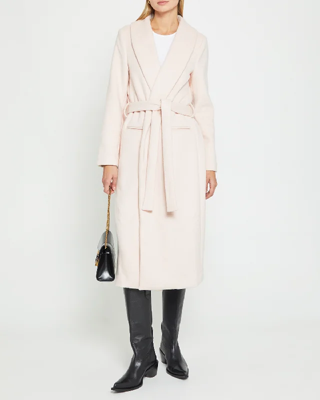 Benji Wrap Coat Classic Women's Pin - striped