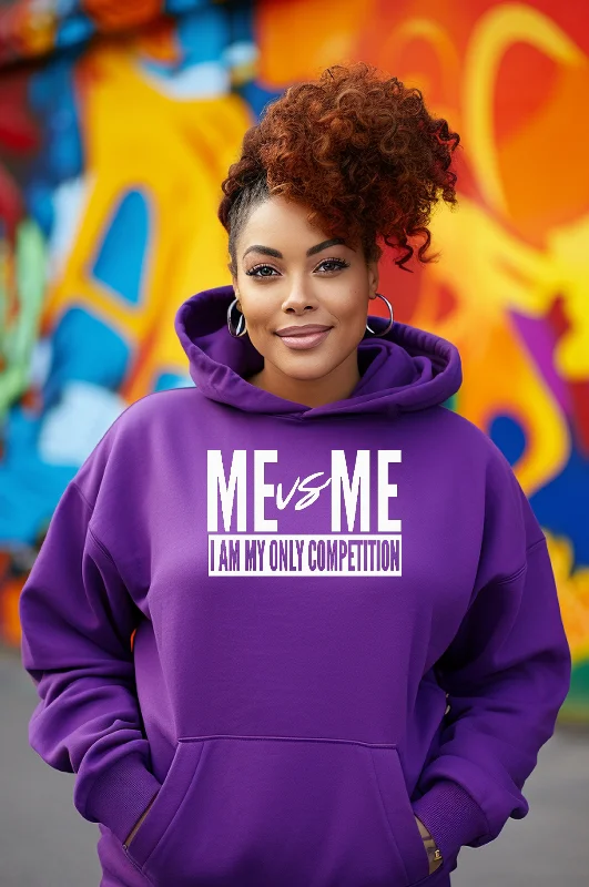 Me Vs Me Bright Colors Hoodie Vintage Women's 1970S 