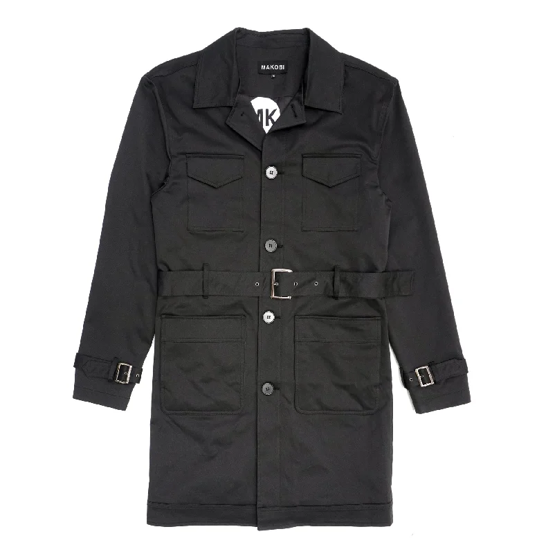 M1330 Vincent Weather Proof Trench Coat - Black Athletic Women's 