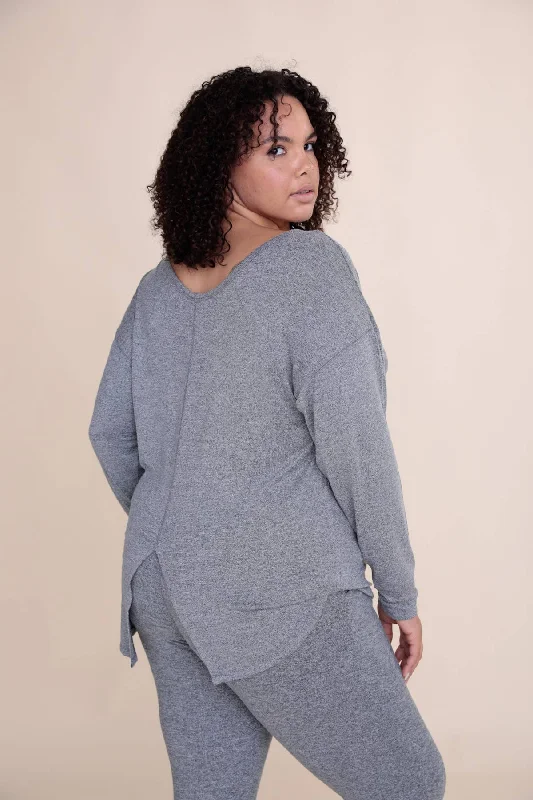 Curvy Tie Back Long Sleeve Scandinavian