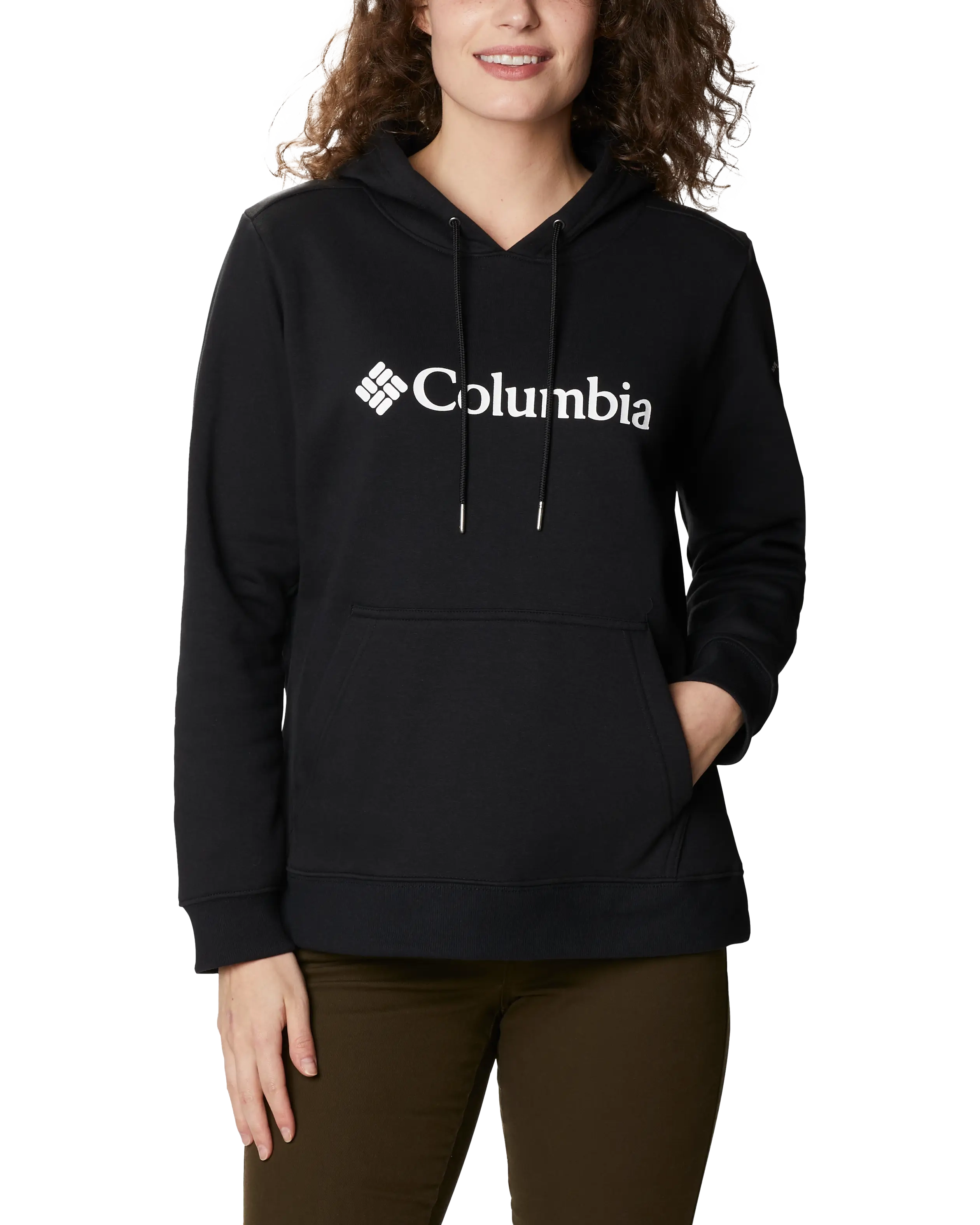 Logo Hoodie in Black & White Artistic Women's Hand - painted