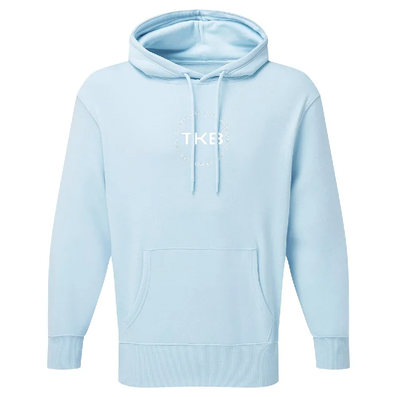 TKB Unisex Sky Blue Recycled Hoodie Traditional Women's 